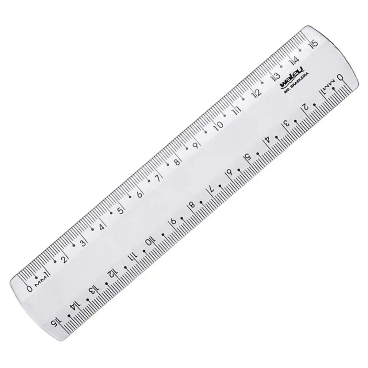 REGUA 15CM CRISTAL