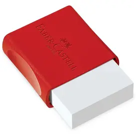 BORRACHA BRANCA COM CAPA VERMELHA