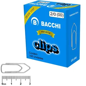 CLIPS GALVANIZADO 2/0 100 UNIDADES