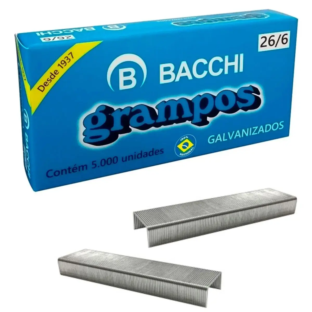 GRAMPO 26/6 GALVANIZADO COM 5000