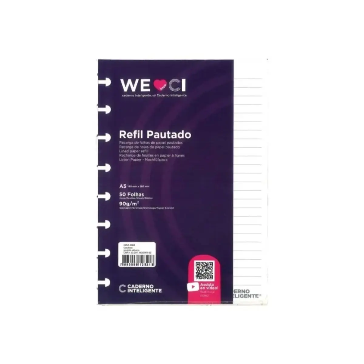 REFIL PAUTADO A5 90G