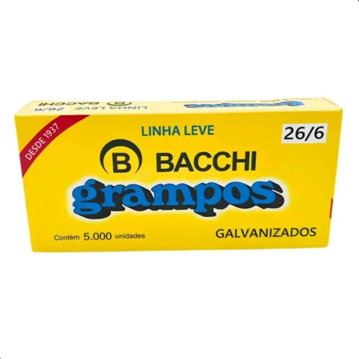 GRAMPO 26/6 GALVANIZADO LINHA LEVE COM 5000