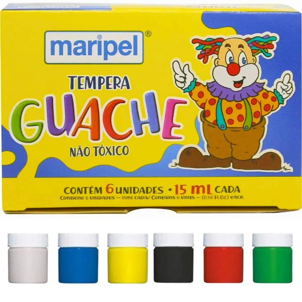 TINTA GUACHE 6 CORES
