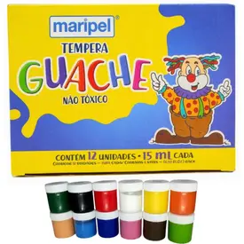 TINTA GUACHE 12 CORES