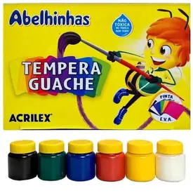 TINTA GUACHE 6 CORES