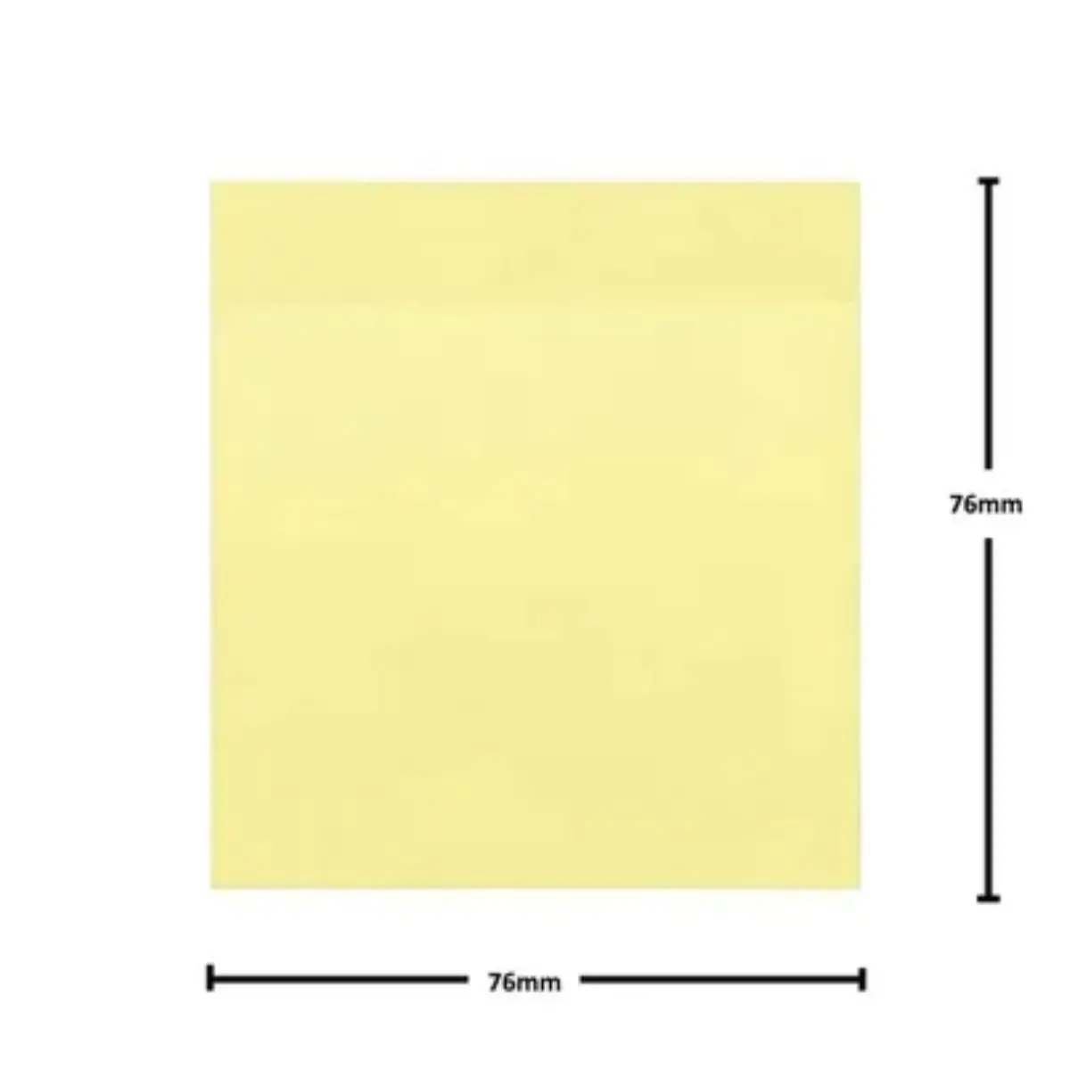BLOCO ADESIVO 76X76 AMARELO MEMO NOTE