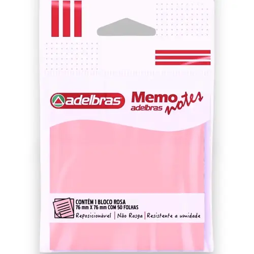 BLOCO ADESIVO 76X76 MEMO NOTE