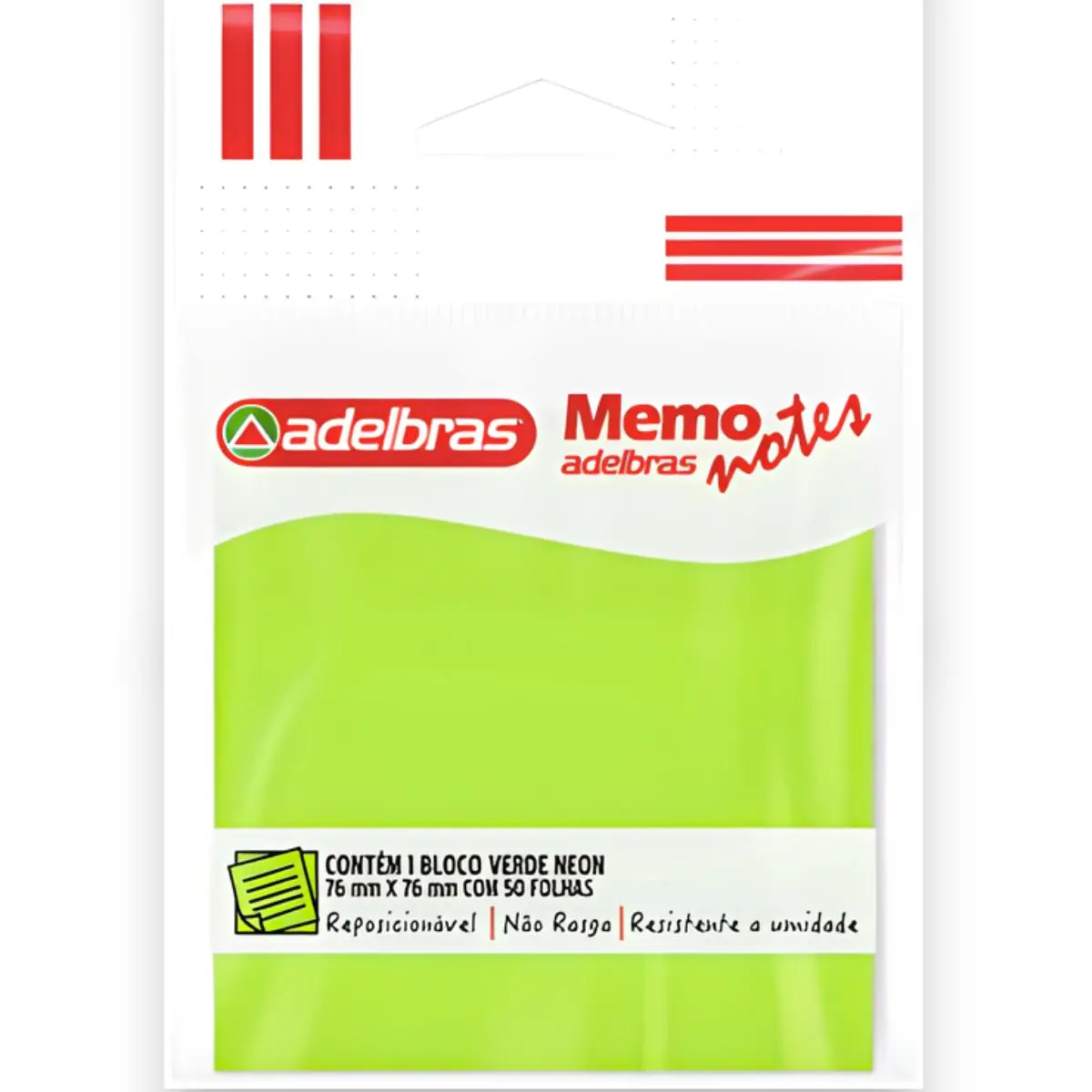 BLOCO ADESIVO 76X76 MEMO NOTE