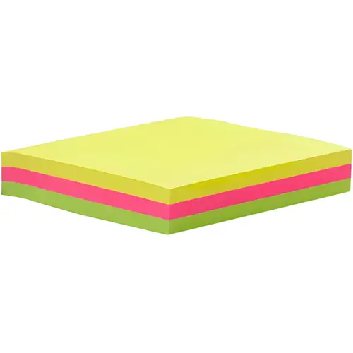 BLOCO ADESIVO 76X76 3 CORES NEON