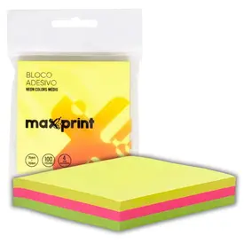 BLOCO ADESIVO 76X76 3 CORES NEON