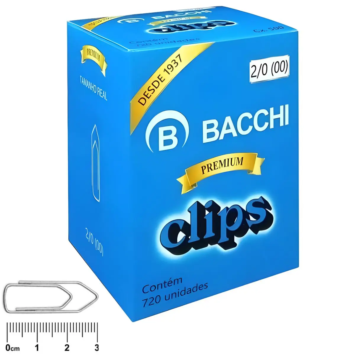 CLIPS GALVANIZADO 2/0 CX 720