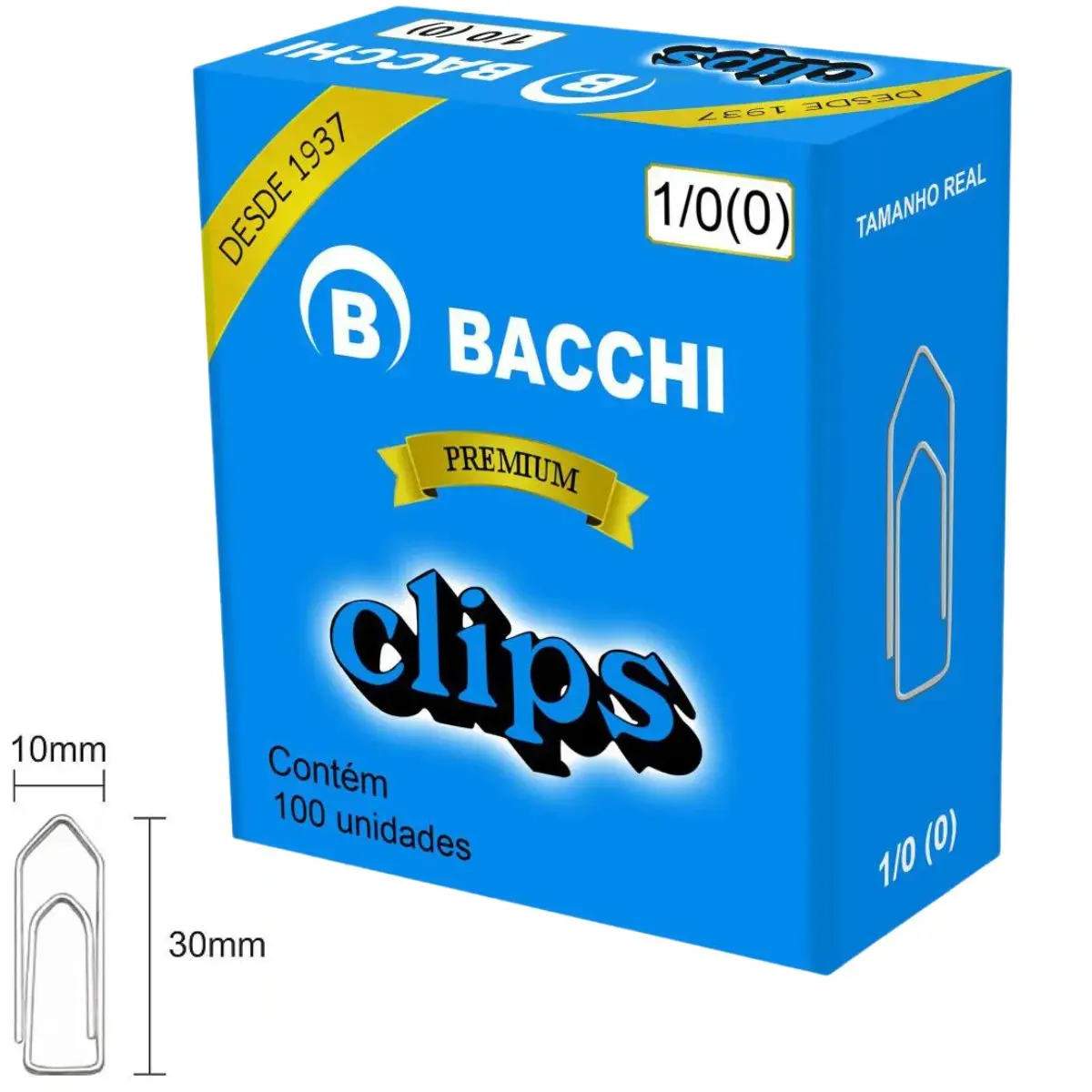 CLIPS GALVANIZADO 1/0 100 UNIDADES