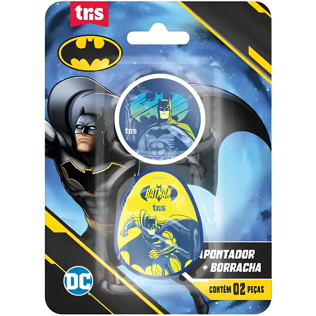 KIT BATMAN APONTADOR + BORRACHA