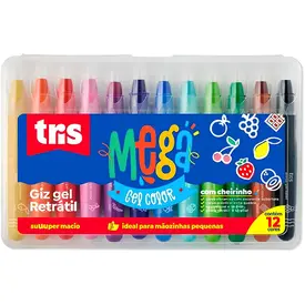 GIZ RETRATIL MEGA GEL COLOR 12 CORES