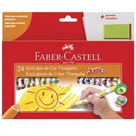 LAPIS DE COR 24 CORES JUMBO