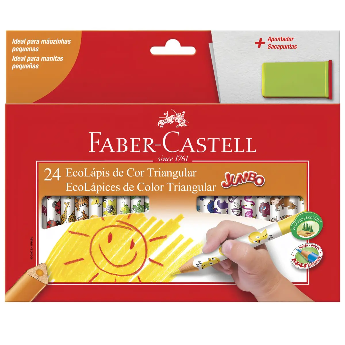 LAPIS DE COR 24 CORES JUMBO
