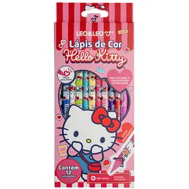 LAPIS DE COR HELLO KITTY 12 CORES TRIANGULAR